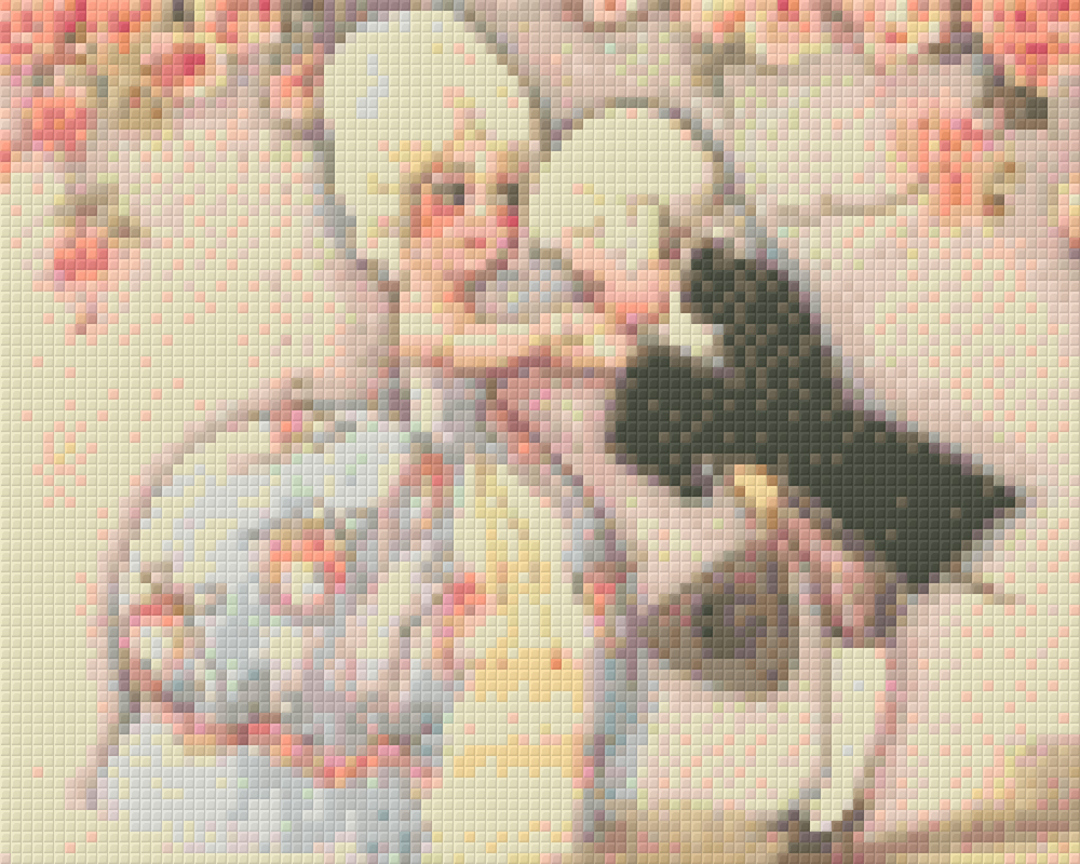 Kiss On The Hand Four [4] Baseplate PixelHobby Mini-mosaic Art Kit image 0
